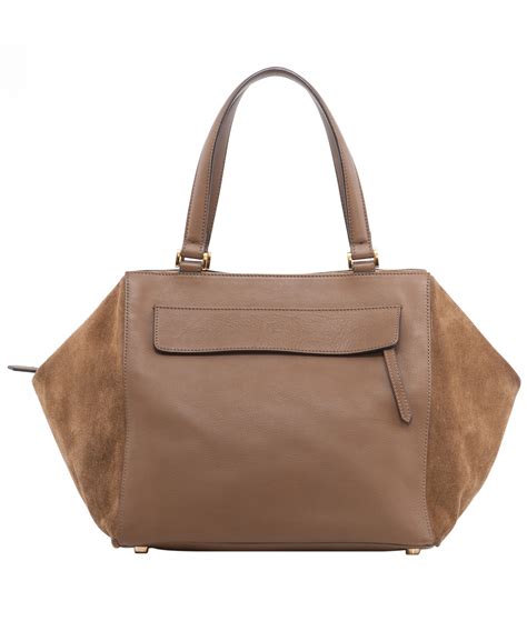 fendi brown suede bag|fendi brown handbag.